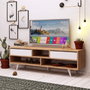 Hanah Home Glasgow Soporte de TV Roble y Blanco